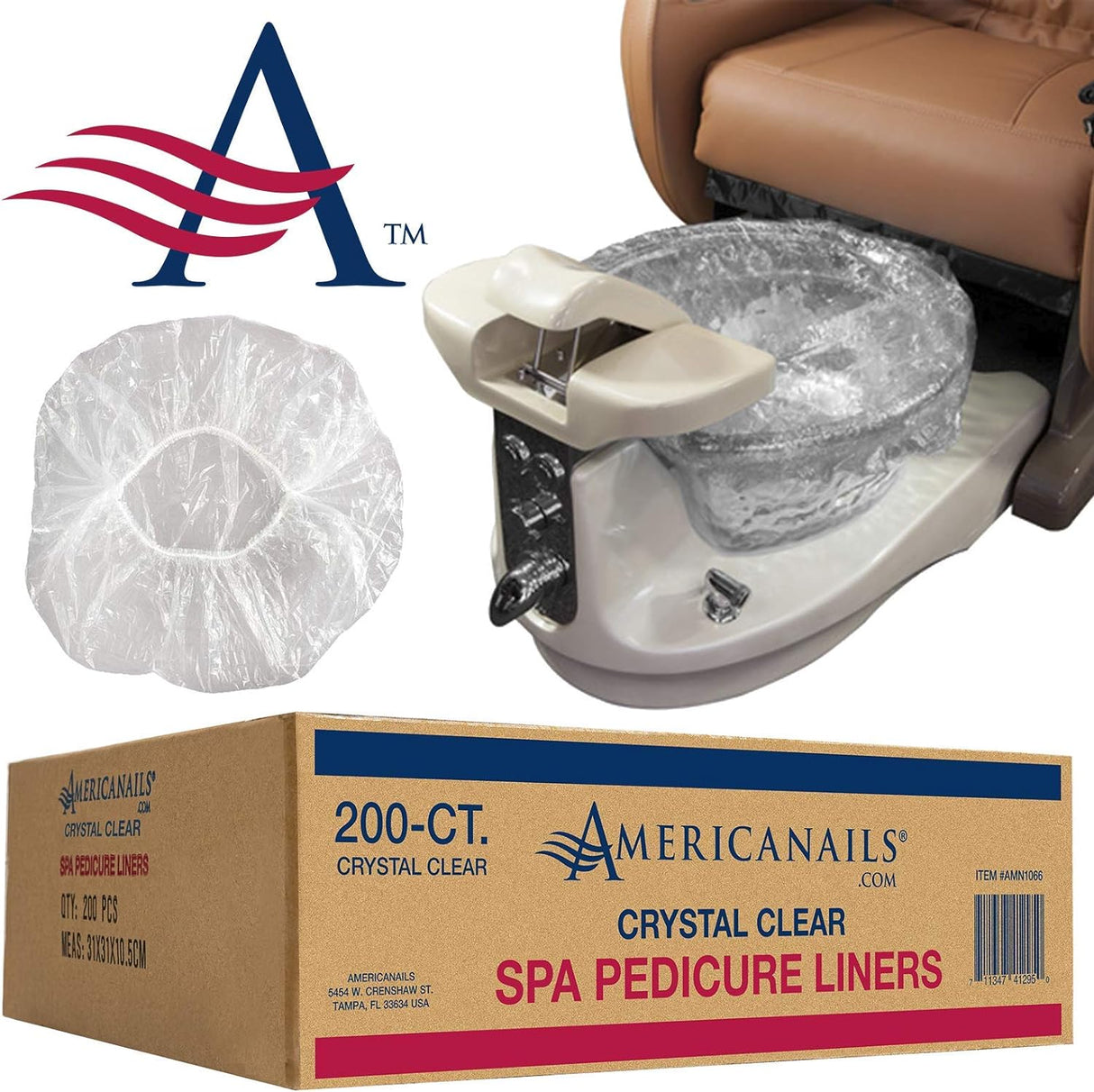 Americanails Forros de pedicura de spa de alta calidad