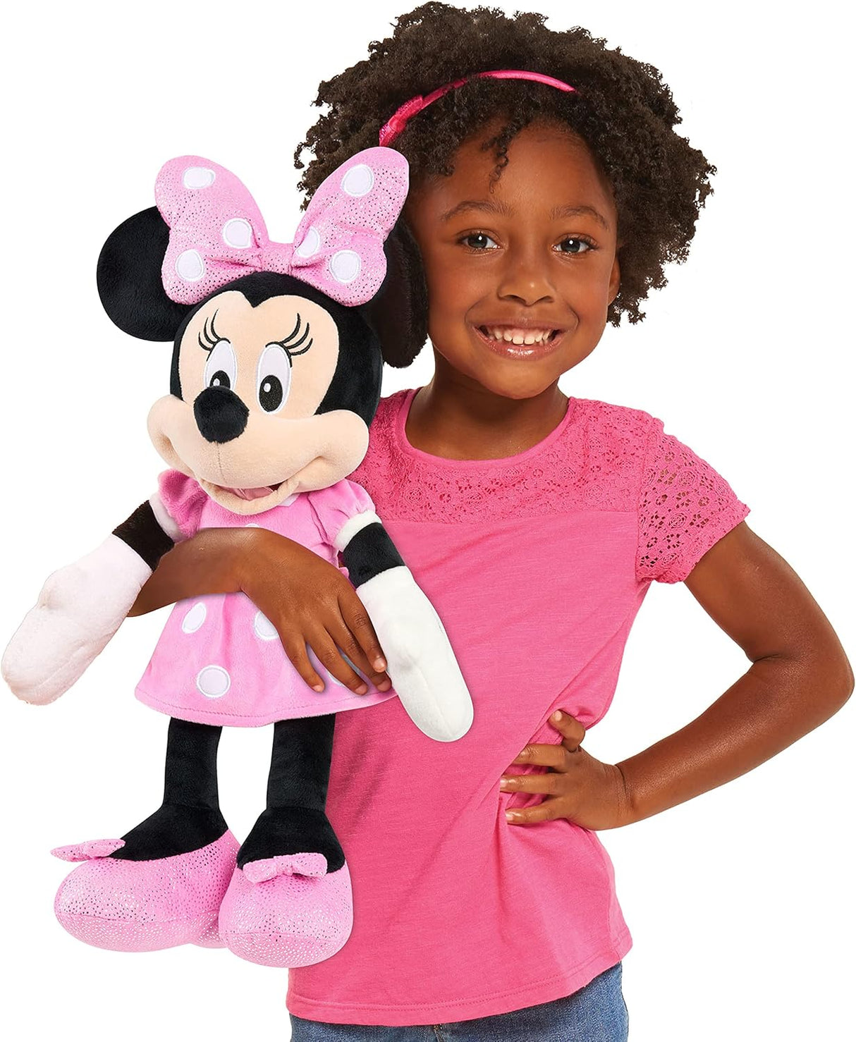 peluche grande de Disney Junior Minnie Mouse 19 pulgadas