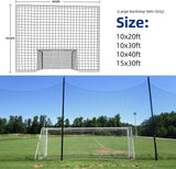Red de Barrera de Fútbol de Alto Impacto, 10 x 20/30/40 pies
