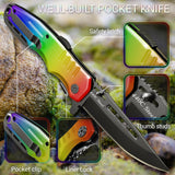 Navaja de bolsillo plegable estilo militar