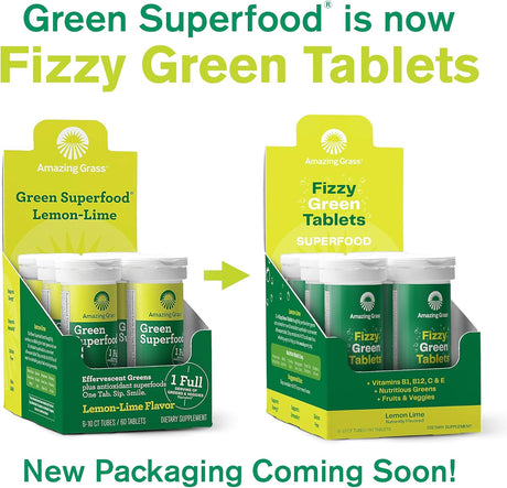 Suplemento fizzy  green Grass Tabletas efervescentes 6 pack