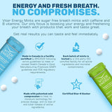 Mentas Viter Energy 40mg Cafeína, Sin Azúcar, 100pcs Total