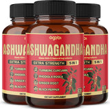Suplemento de Ashwagandha 5200mg - 3 Paquetes 60 Cápsulas