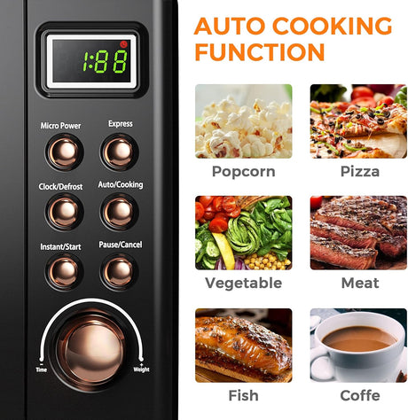 Microondas ARLIME 0.7Cu.ft 700W con 5 Potencias y LED