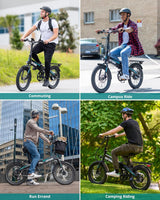 Bicicleta Eléctrica Plegable Gotrax 20 500W, 40 Miles, 5 Niveles