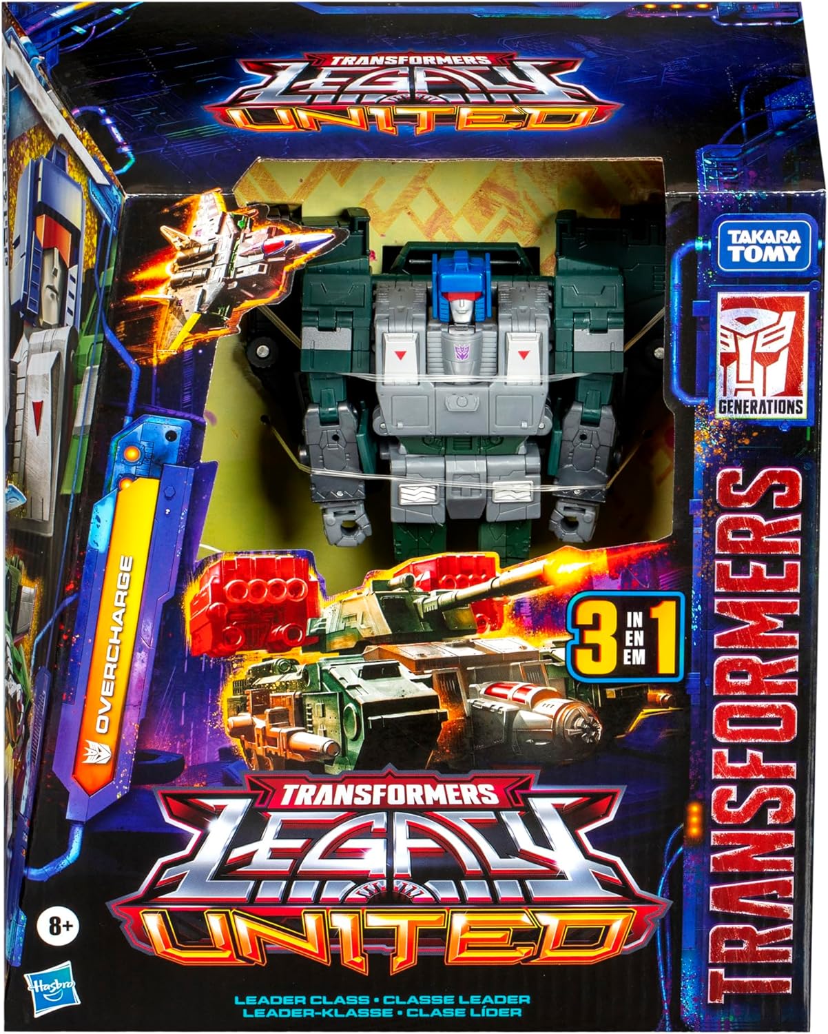 Transformers Legacy United Overcharge, figura de acción 7.5