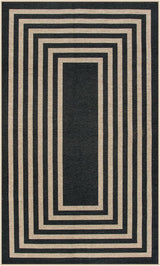 Alfombra moderna geométrica de yute para exterior Lahome