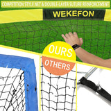WEKEFON Red de fútbol portátil con bolsa de transporte