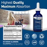 TracesMinerals Cobre Iónico Apoyo Óseo y Energía 2 fl oz