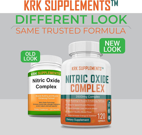 Suplemento 2 botellas complejo de óxido nítrico 3500 mg