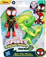 Figuras de Acción Spidey, Morales y Electrosaurus para Niños