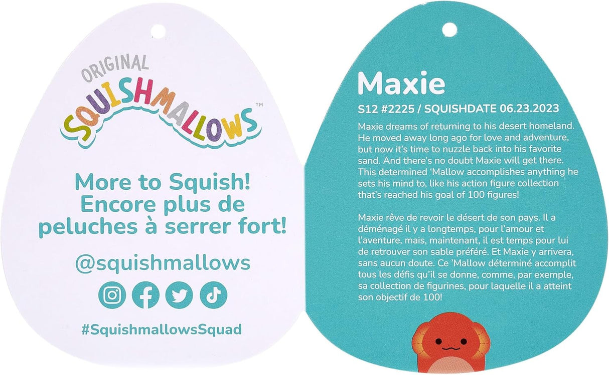 Squishmallows 14 Maxie Lagarto Cuello Fruncido Jazwares