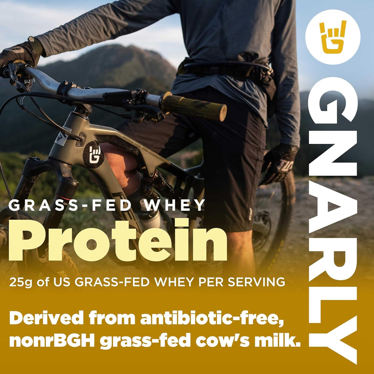 Proteína de Vainilla Gnarly Nutrition – 25g, Reparo Muscular, NSF, 32 oz