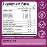 Suplemento Menopausia Mujer, 120B CFU, 13-herbas, 60 cápsulas
