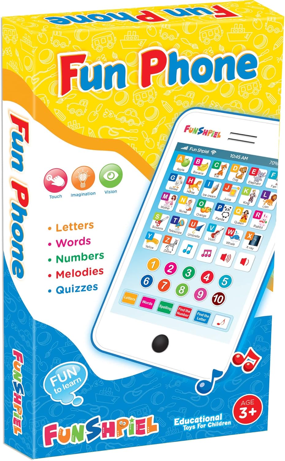 Tablet Infantil - Actividades para Aprender ABC - 3 Años+