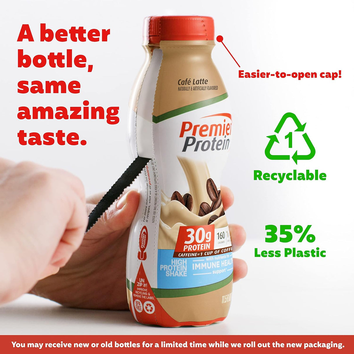 Batido de proteína sabor a café latte paquete de 12