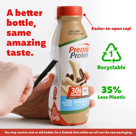 Batido de proteína sabor a café latte paquete de 12