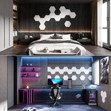 Paneles Acústicos Autoadhesivos 12 x 10 - Alta Densidad, Hexagonales