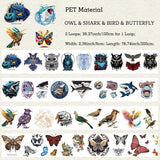 Cintas Holográficas PET Precortadas Animales Scrapbooking