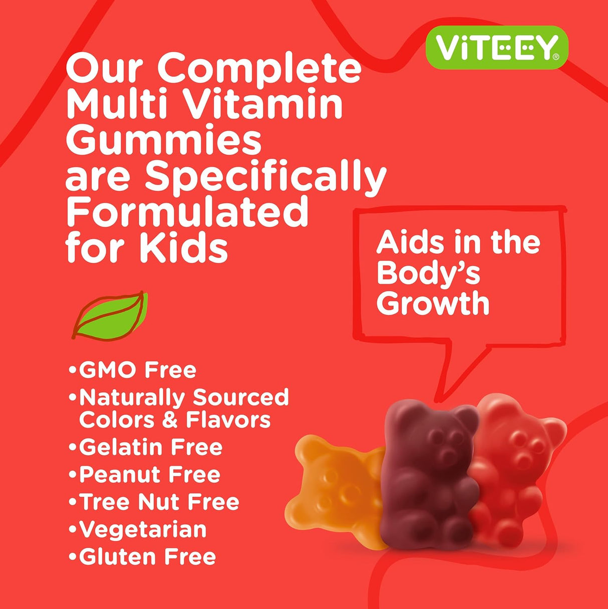 Suplemento Gomitas multivitamínicas para apoyo inmunológico