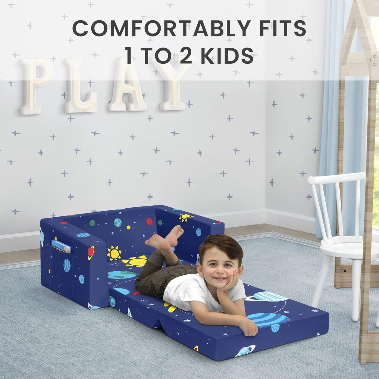 Silla transformable en cama cómoda para niños Delta Children