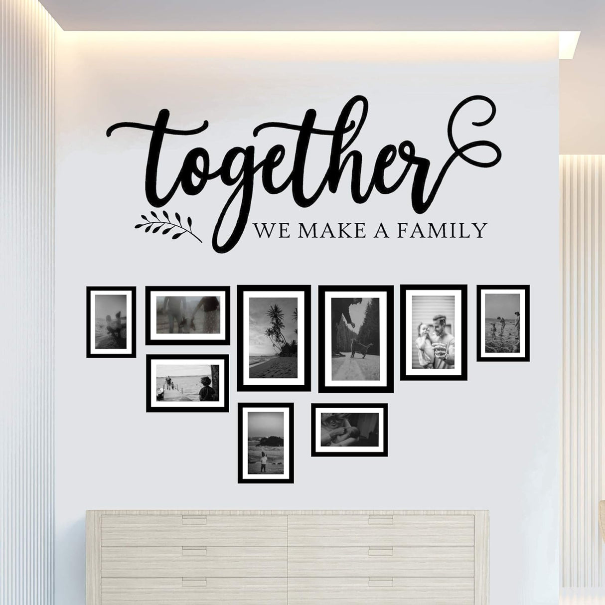 Vinilo Decorativo Familiar Together We Make A Family - Citas