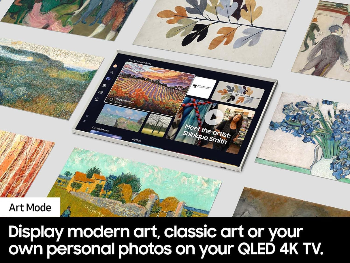 Televisor QLED 4K Samsung con Art Mode y Alexa, QN55LS03D