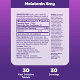 Tabletas de melatonina Natrol, 5mg, 30 conteo, sabor fresa