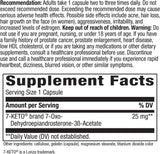 Suplemento 7-KETO, Nature's Way, 25mg, 60 cápsulas