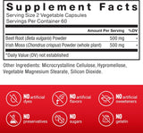 Irish Sea Moss + Beet Root Suplemento, FEM Force, Inmunidad y Energía, 120 cápsulas