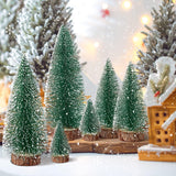 Hatisan 6 Mini Árboles de Navidad - Decoración de Mesa
