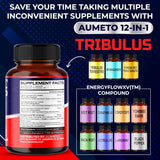 Suplemento Tribulus Terrestris 98%  Ashwagandha 17,000 mg