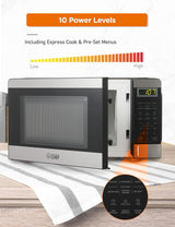 Microondas Comercial Chef 0.7 pies cúbicos, 700W, 10 niveles