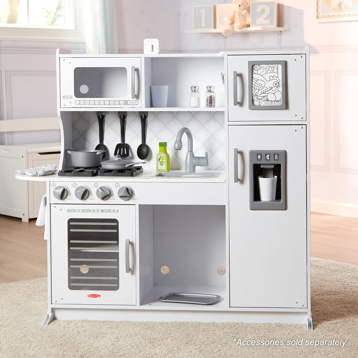 Cocina de Juguete de Madera Melissa & Doug con Dispensador de Hielo