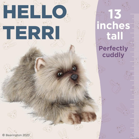 Osito de Peluche Cairn Terrier Bearington 13 Pulgadas Realista