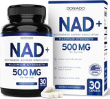 Suplemento NAD 500mg, NMN, Vegano, No GMO, 30 Cápsulas