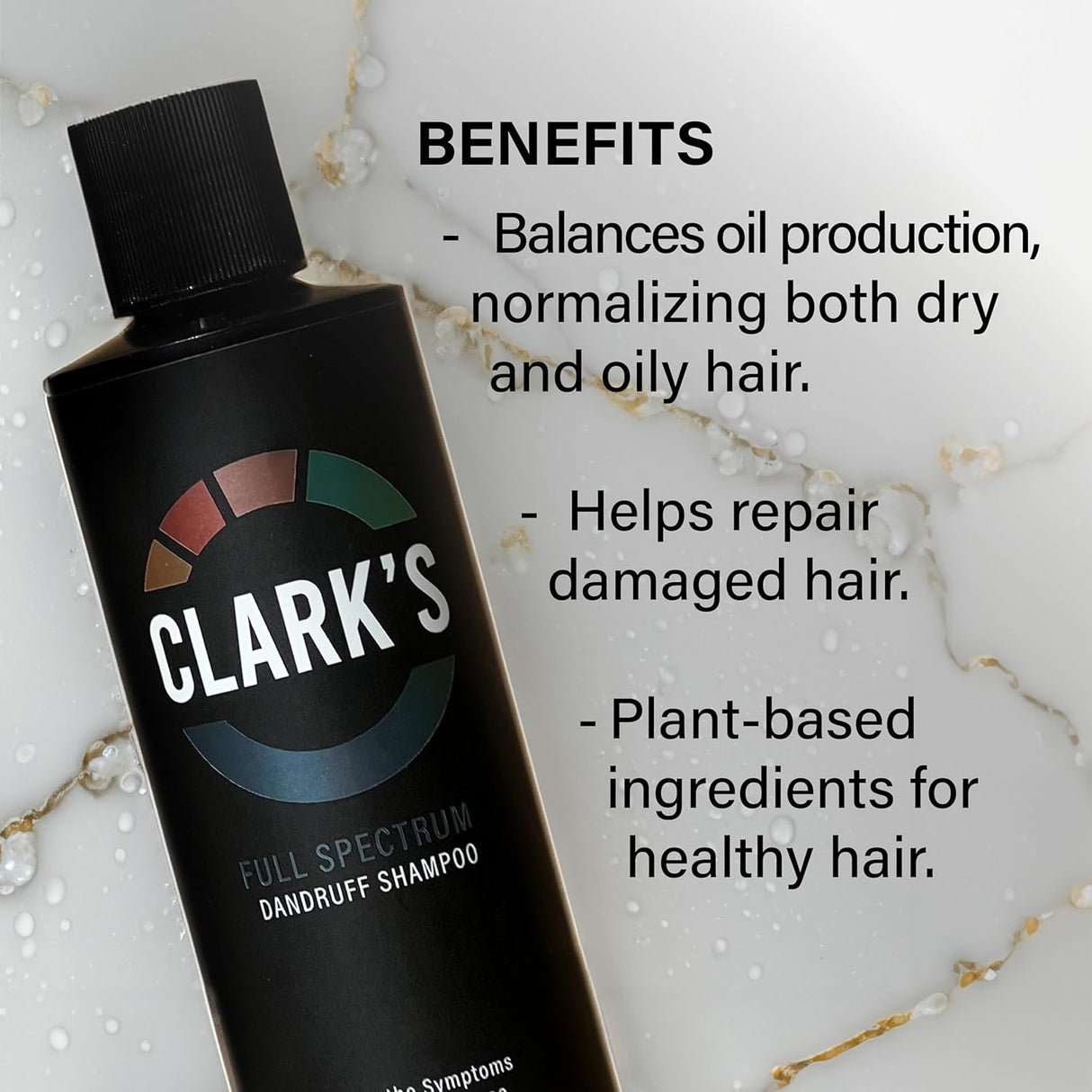 CLARK's Champú para caspa de espectro completo con alquitrán