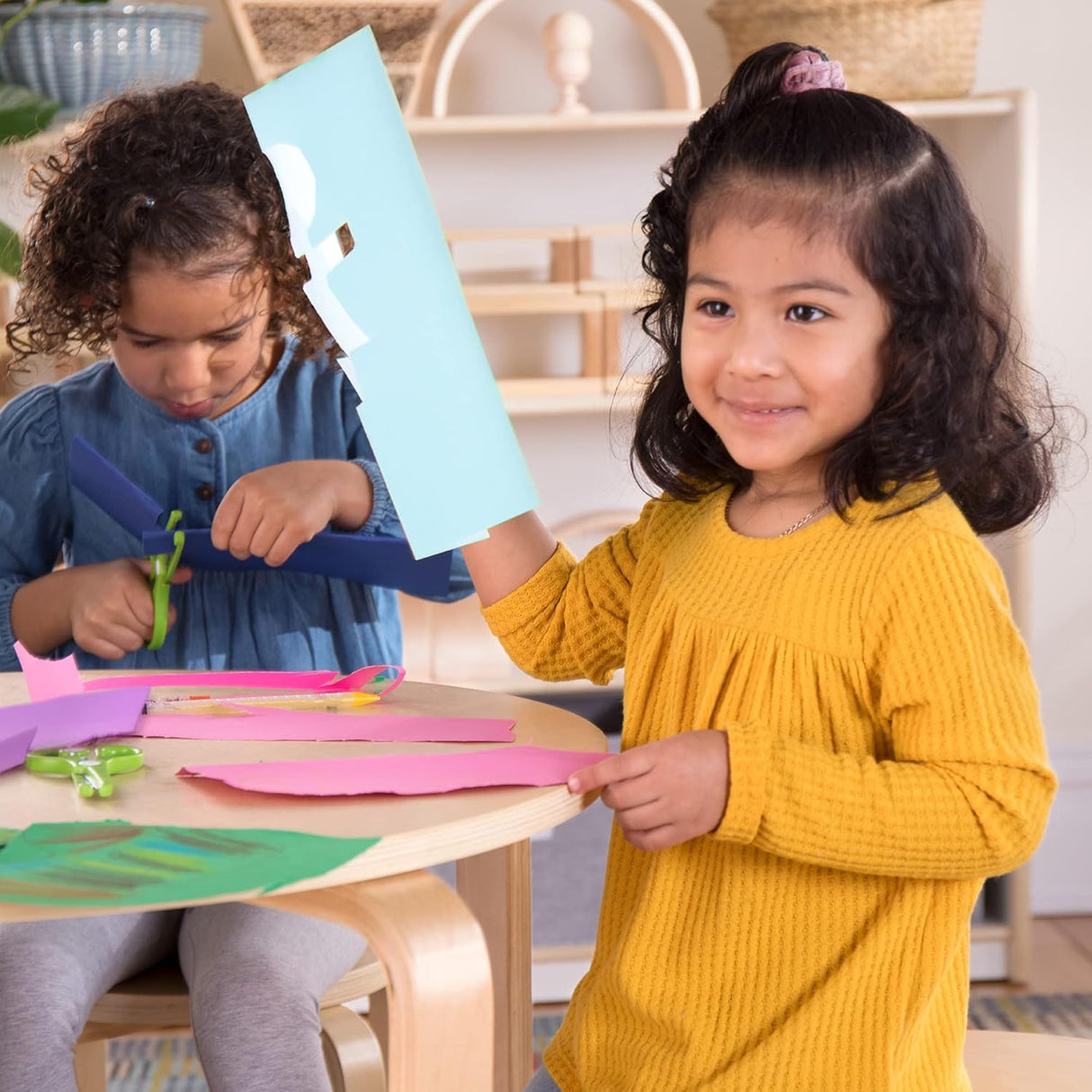 Sillas de mesa nórdicas Guidecraft Natural para niños