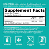 Suplemento de Magnesio Qunol 300mg, 90 Tabletas Cheladas
