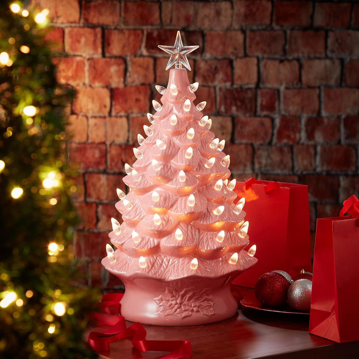 Árbol de Navidad Cerámico Casafield, 24 Preiluminado, 148 Luces