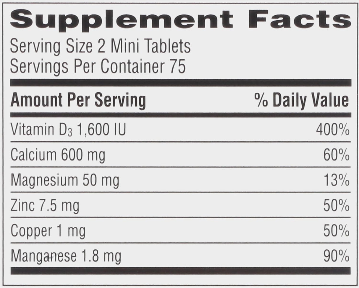 Tabletas de suplemento de calcio y vitamina D salud ósea