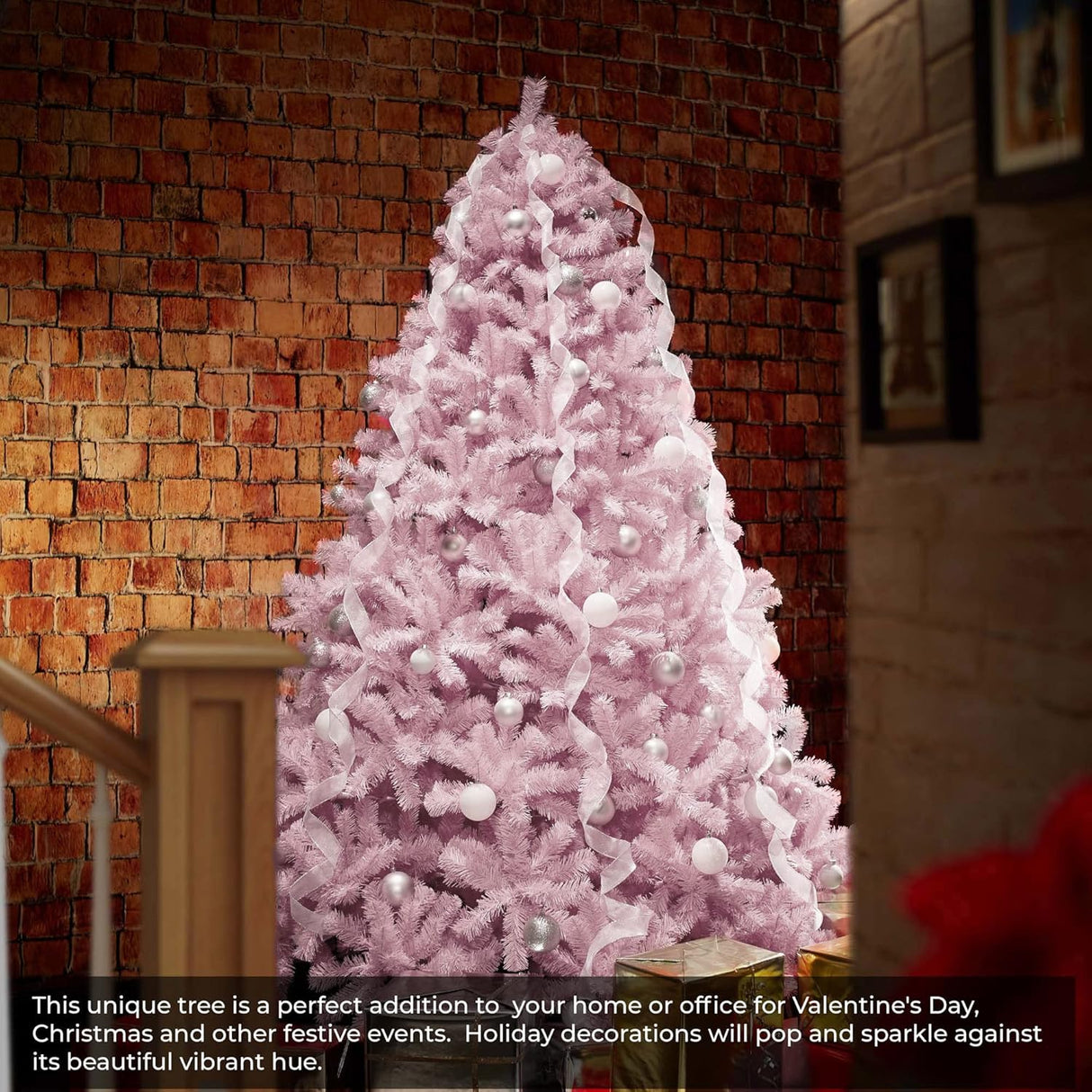 Árbol de Navidad Artificial 7.5FT Casafield con soporte metálico
