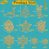 Juego de 42 Adornos de Árbol de Navidad - Decoración Festiva