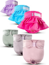 XPCARE Paquete de 6 pañales lavables para perras (S)
