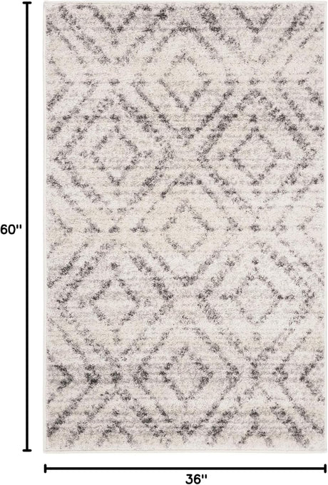 Alfombra de acento moderna, diseño desgastado, ADR131C
