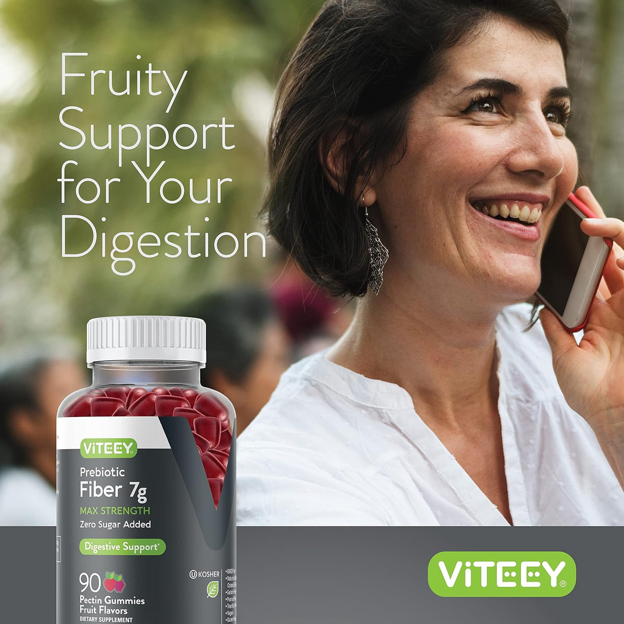 Fibra Prebiótica 7G Extra Fuerte  Suplemento Vegano