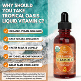 Oasis USDA Org Líquido Vitamina C para Adultos y Niños