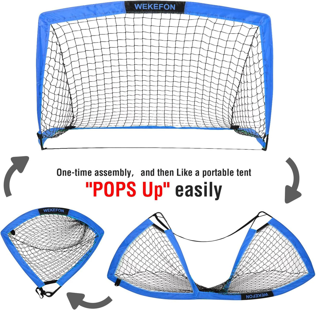 WEKEFON Porterías de fútbol para patio trasero