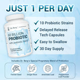 Suplementos probióticos 60 mil millones para salud intestinal