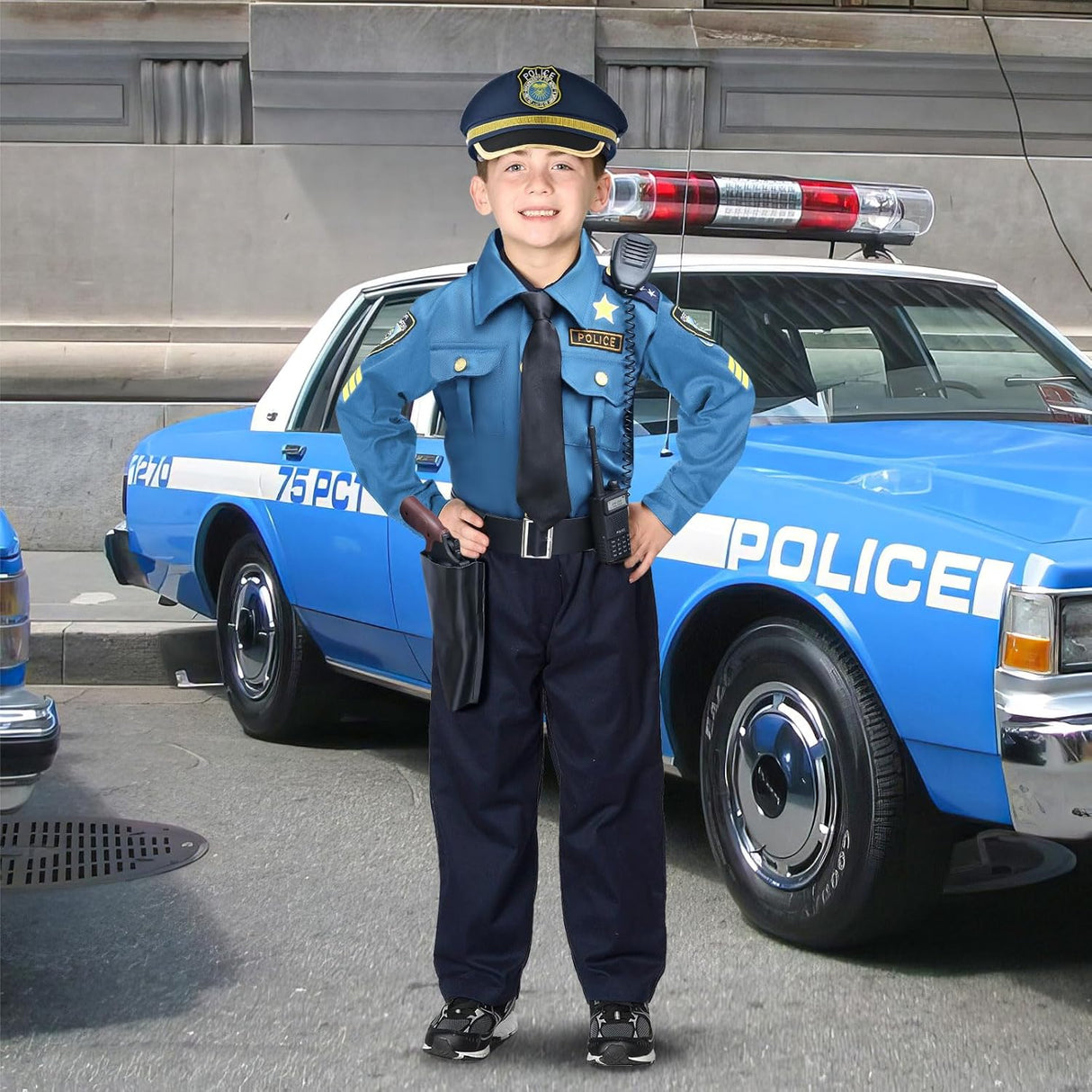 Disfraz de Policía G.C 15PCS para Niños con Accesorios Halloween
